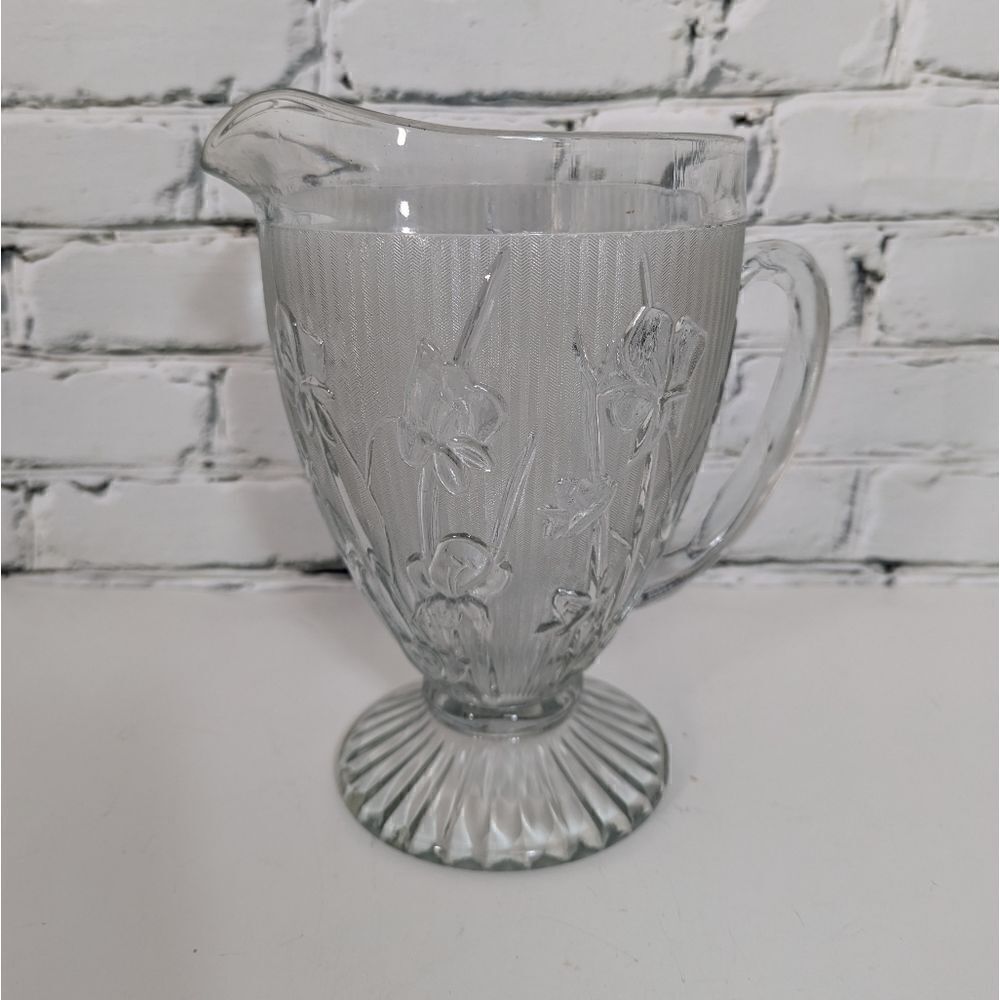 Jeanette Glass Iris Pitcher in clear - Picture 7 of 7